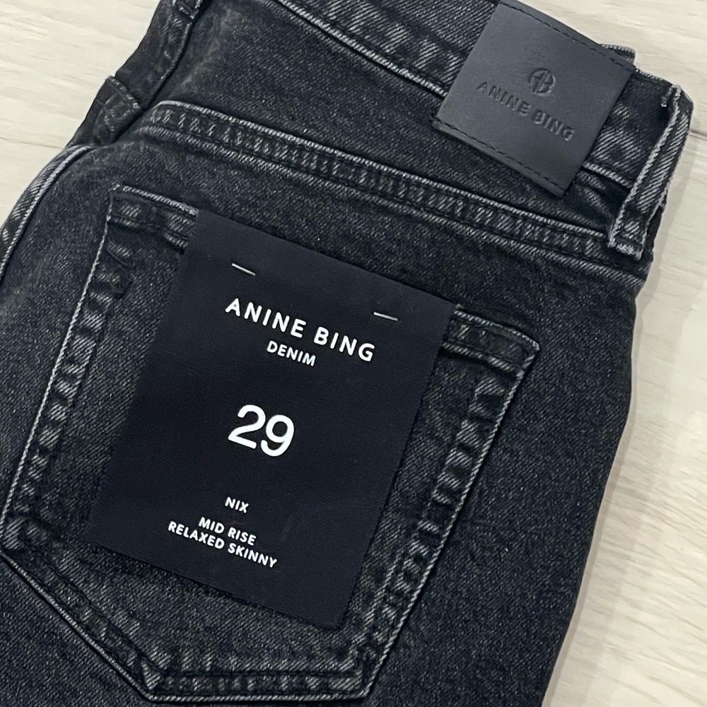 Anine Bing Black Skinny Jeans